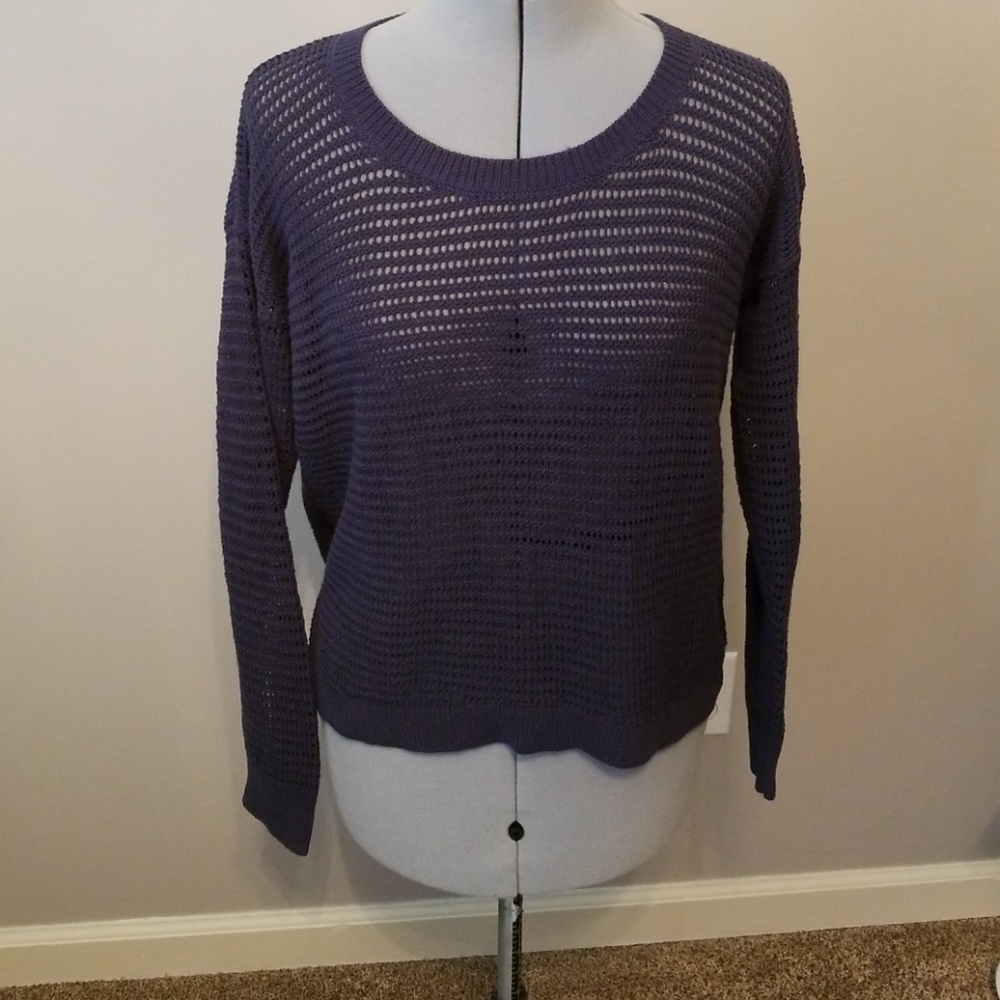 Madewell open knit sweater.